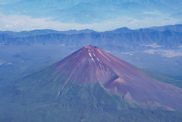 istock Mt. Fuji in summer from the clear sky 1413386090