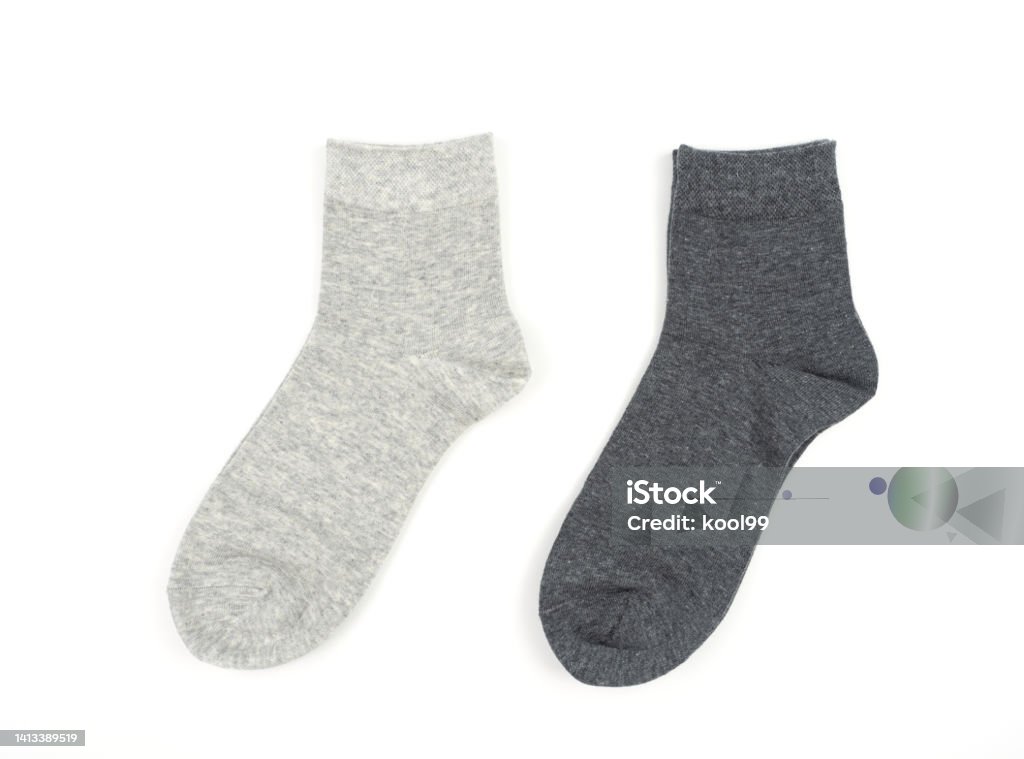 Men's Socks on White Background Sock Stock Photo