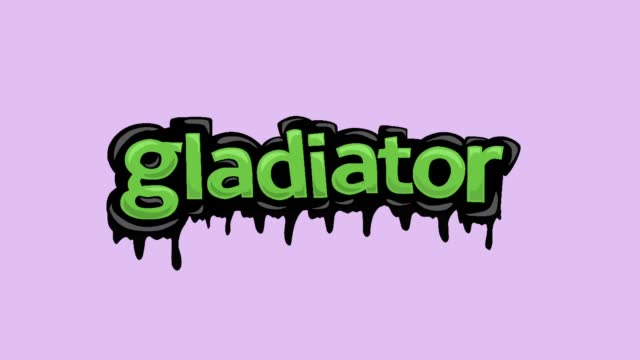 pink screen animation video written GLADIATOR