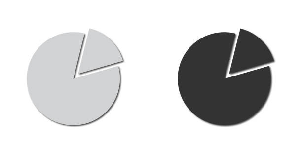 Pie chart Icon. Graph symbol. Flat vector illustration. Pie chart Icon. Graph symbol. Flat vector illustration increase stat stock illustrations