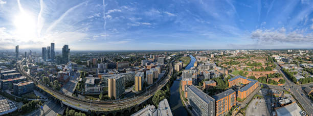 istock Manchester City Centre Drone Aerial View Above Building Work Skyline Construction Blue Sky Summer Beetham Tower Apartments Estate Agent 2022 1413395366