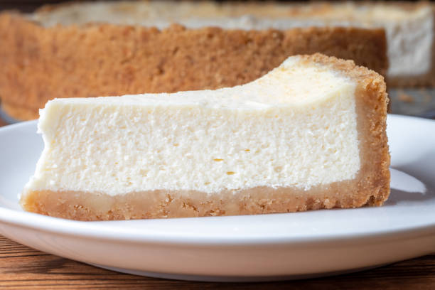 istock Cheesecake slice. Classical New York cheese cake 1413400255