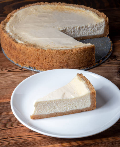istock Cheesecake slice. Classical New York cheese cake 1413400256