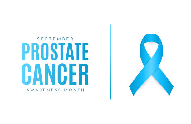 ilustrações, clipart, desenhos animados e ícones de cartão do mês de conscientização do câncer de próstata, setembro. vetor - cancro da próstata