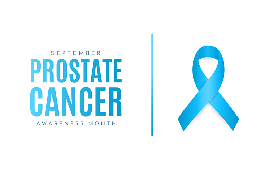 Prostate Cancer Awareness Month card, September. Vector illustration. EPS10