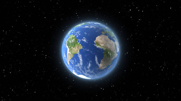 istock The universe, the earth, and the falling stars. 1413405913