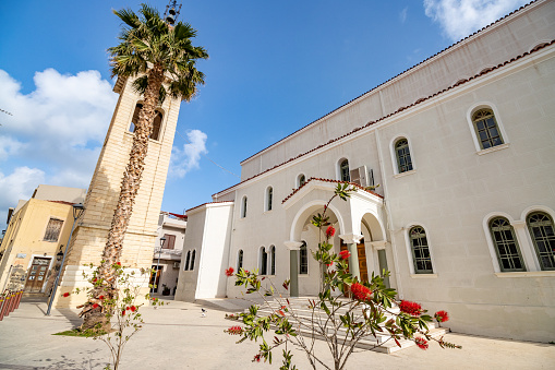 Metropolitan Cathedral of the Great Holy Virgin (Megali Panagia) in Rethymnon Town in Rethymnon on Crete, Greece. This was founded in 1844 and completed in 1856.