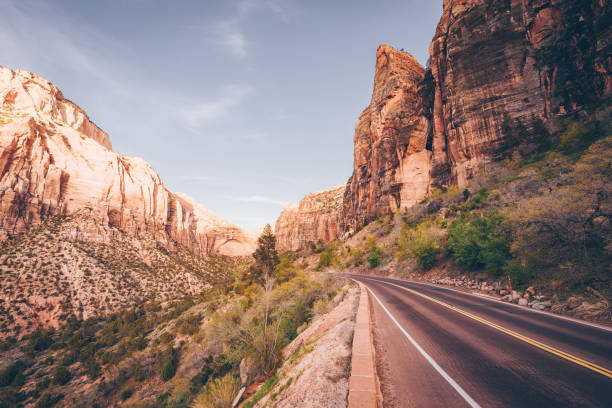 istock Highway road in Zion National Park 1413406805
