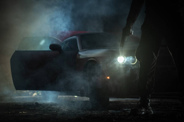 istock Night Criminals on the Streets 1413409103