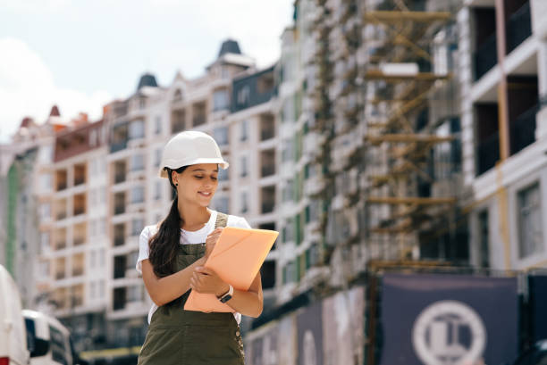 istock Woman construction engineer. Woman construction Engineer concept 1413409221
