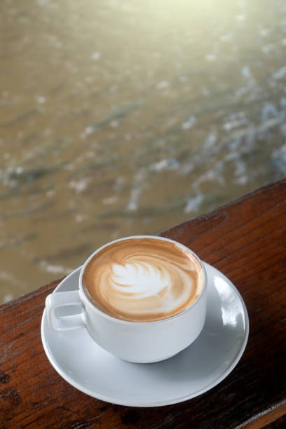 istock Hot Mocha coffee in nature background. 1413413324