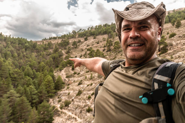 istock male hiker  selfie 1413413835