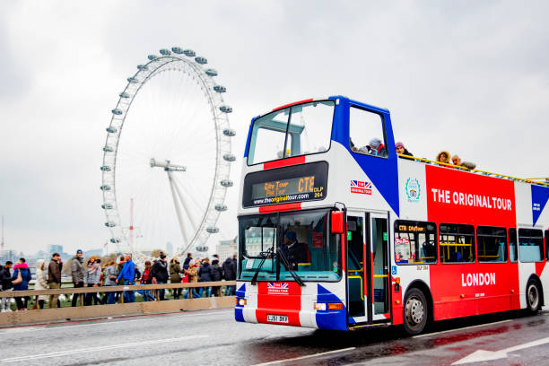 London Citytour bus stock photo