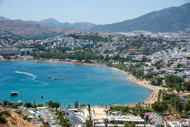 istock Beautiful beach and Coastline in Bodrum 1413419590