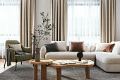 istock Modern living room interior - 3d render 1413428981