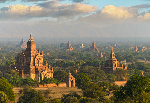 Temples in Bagan, Myanmar.