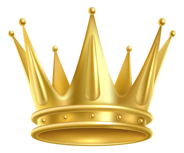 istock King crown. Realistic gold. Premium symbol mockup 1413435415