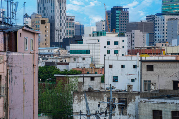 istock Apartment Landscape in Seoul, Korea 1413435654
