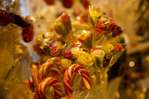 Candy shop at Christmas market