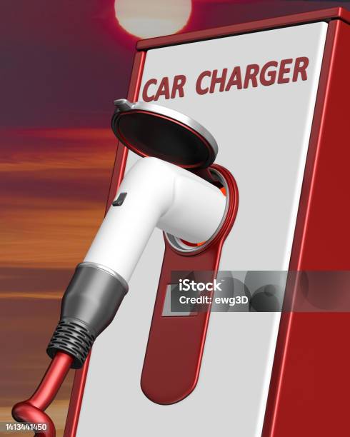 Ev Charging Station Car Charger Stock Photo - Download Image Now - Alternative Fuel Vehicle, Battery, Battery Charger