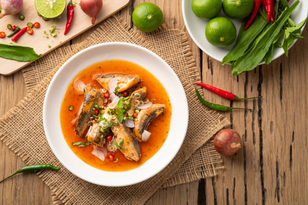istock Spicy Canned Sardine Salad 1413442633