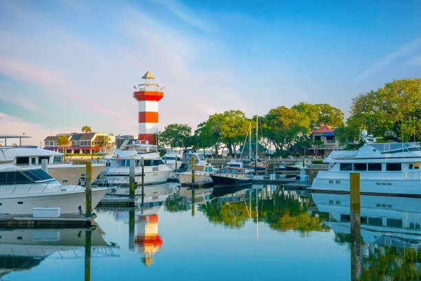 istock Lighthouse at Harbor Town-Hilton Head, South Carolina 1413452446