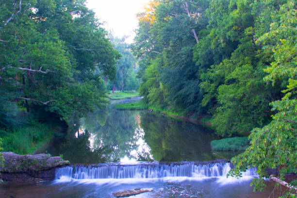 istock Waterfall-Lower Pipe Creek Falls-Cass County, Indiana 1413452491