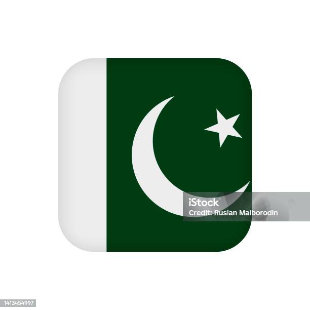 Bandiera Del Pakistan Colori Ufficiali Illustrazione Vettoriale