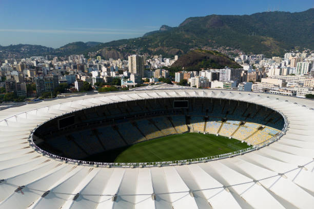 リオデジャネイロのマラカナスタジアムの航空写真 - brazil stadium maracana stadium sport ストックフォトと�画像