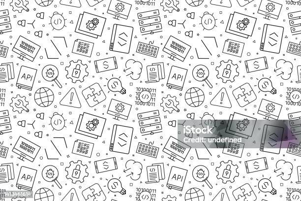 Vector Programming Pattern Coding Seamless Background Stock ...