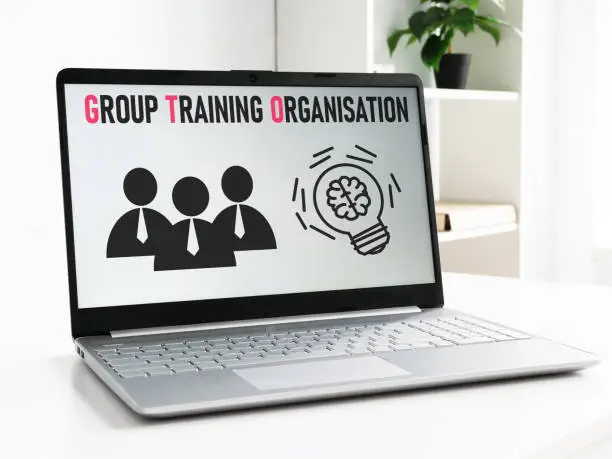 Group training organization GTO is shown using a text
