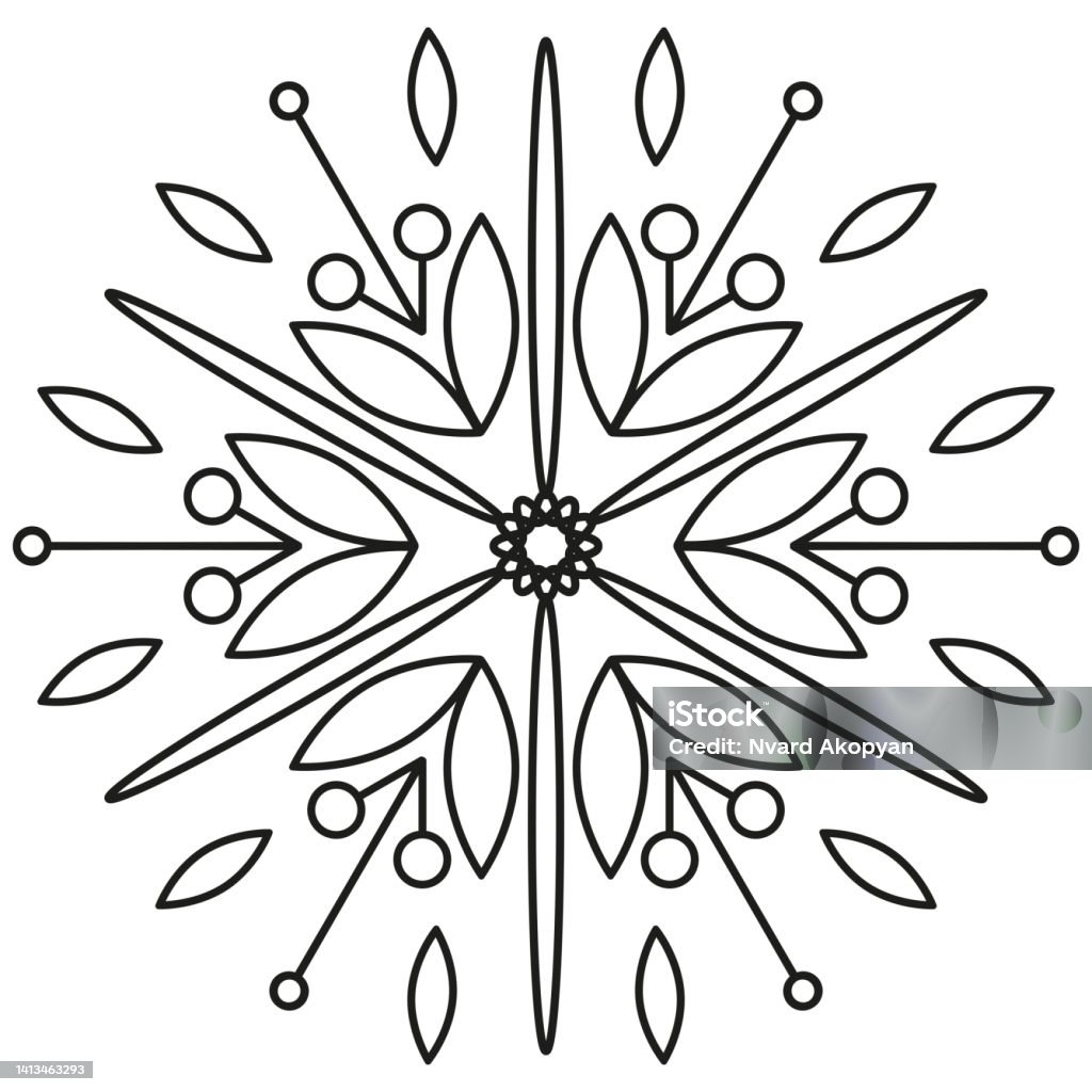 Outline Decorative Pattern Stock Illustration - Download Image Now ...