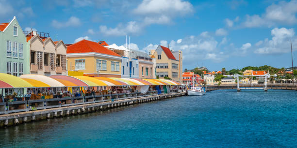 istock Willemstad market along the quay, Curacao. 1413465799