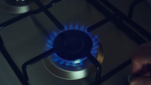 Kitchen burner gas stove fire turning off due to termination supplies