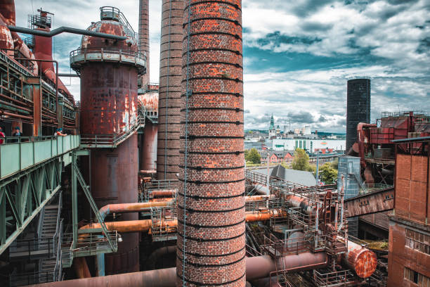 Travel Germany European Route of Industrial Heritage stock photo