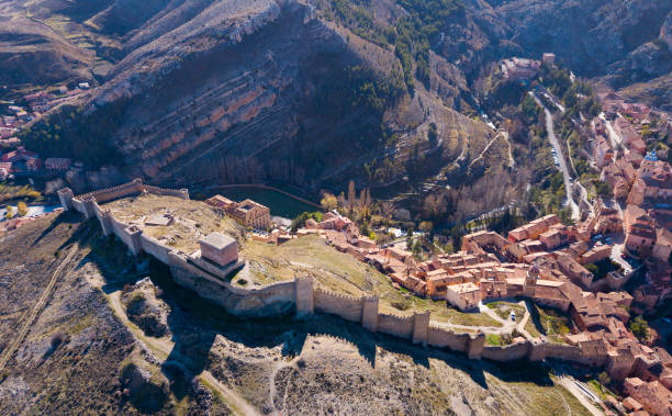 istock View from drone of Albarracin cityscape, Spain 1413468417
