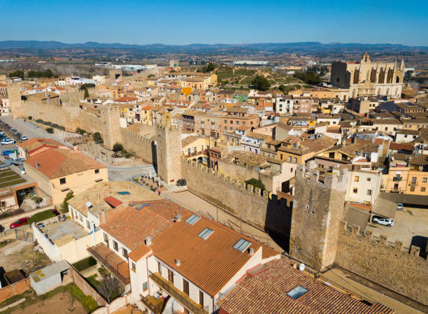istock Aerial view of Montblanc, Tarragona 1413468442