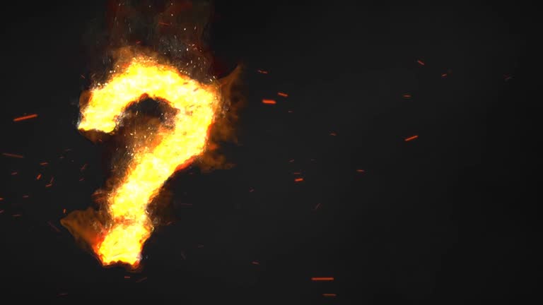 Fire Question Signs Fire Question Marks Question Mark, Elements Motion Graphics Ft.