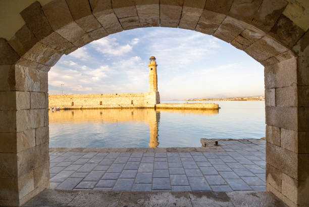 istock Rethymnon Lighthouse in Rethymnon Town in Crete, Greece 1413471001