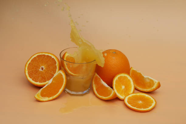 istock Glass of orange juice 1413471161
