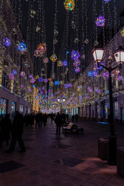 istock New Year and Christmas Lighting Decorations in the night 1413472627