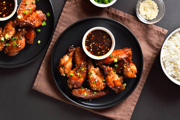 istock Honey-soy chicken wings 1413476756