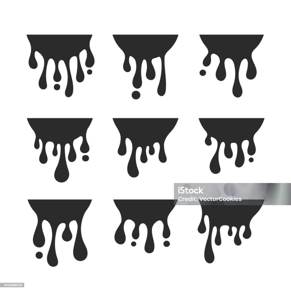 Dripping Vector Dripping Paint Vector Illustration Stock Illustration - Download Image ...