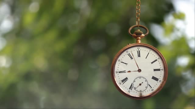 Pocket Watch on Chain Time is Ticking 4K loop