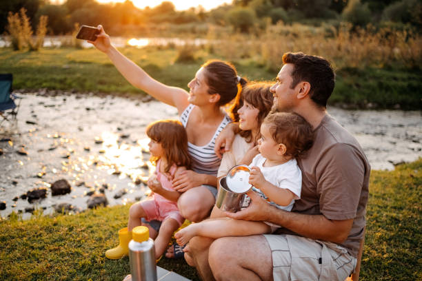 istock Lovely family enjoys 1413481340