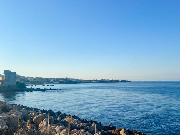 istock Views along the shore in Civitavecchia Italy 1413483188