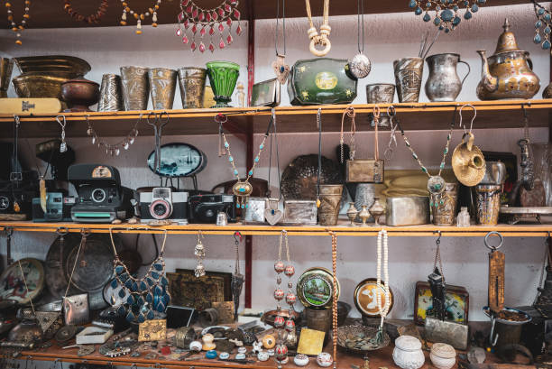 istock Flea market antique shop 1413483295