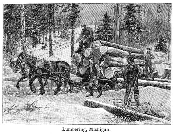 Engraving black and white - Advance Geography Redway and Hinman - Ohio Ed 1898