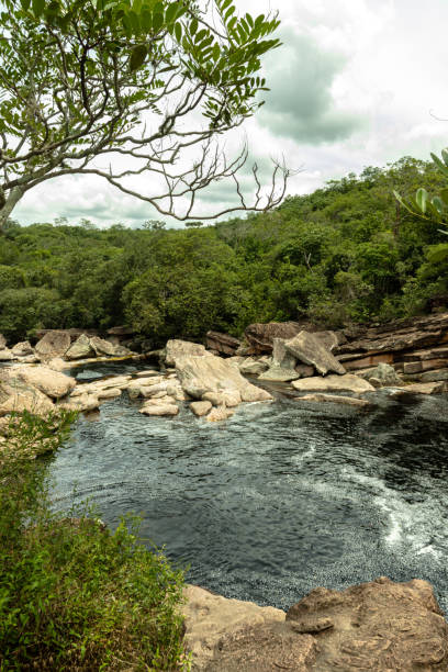 istock waterfall in Lencois town, Chapada Diamantina 1413493723