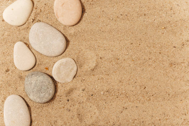 istock background with pastel-colored sand for product presentation. Catwalk for the demonstration of cosmetic products. 1413502876